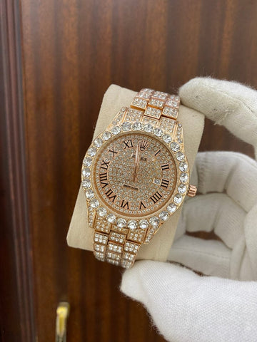 Rolex Iced Out Rose Golden (HIGH GRADE)